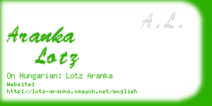 aranka lotz business card